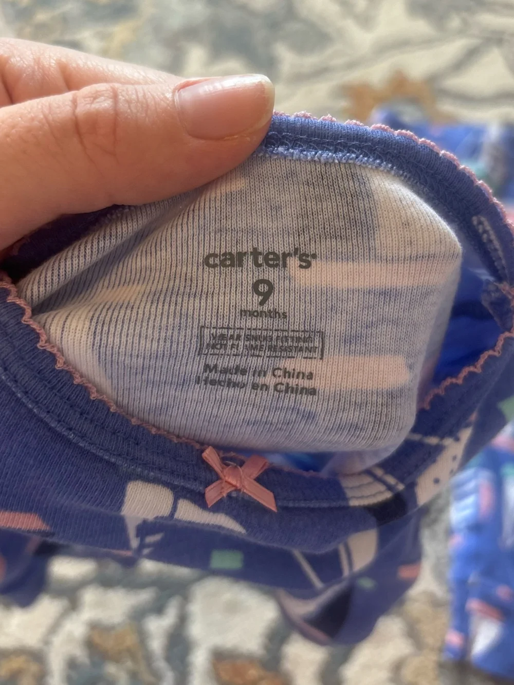Carter's Navy Blue Sailboat Short-Sleeve Pajama Set